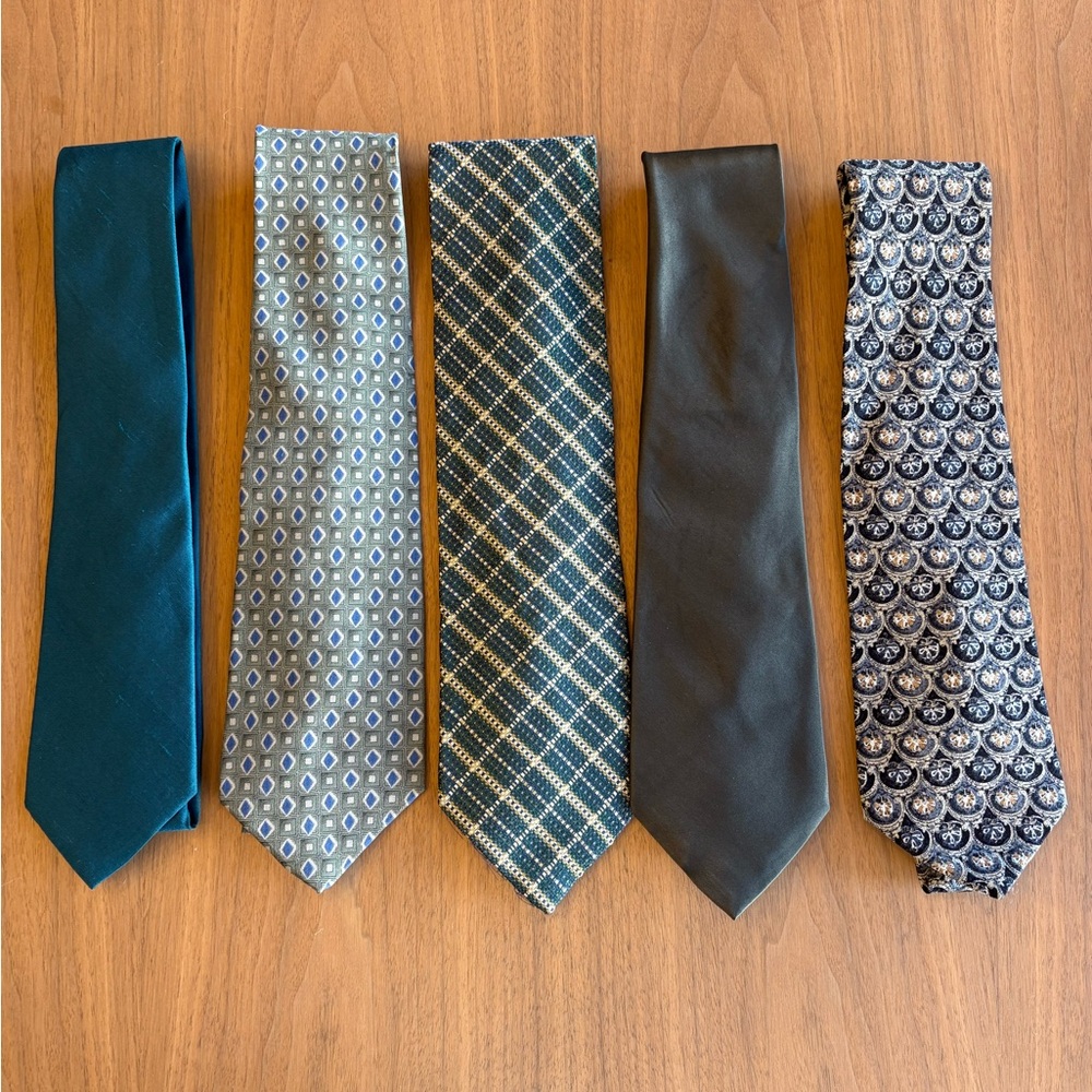 Silk Ties (5) Business or Events Various Brands
